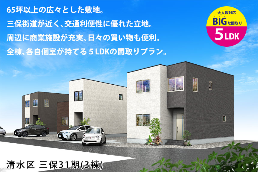 清水区三保31期(3棟)（静岡）