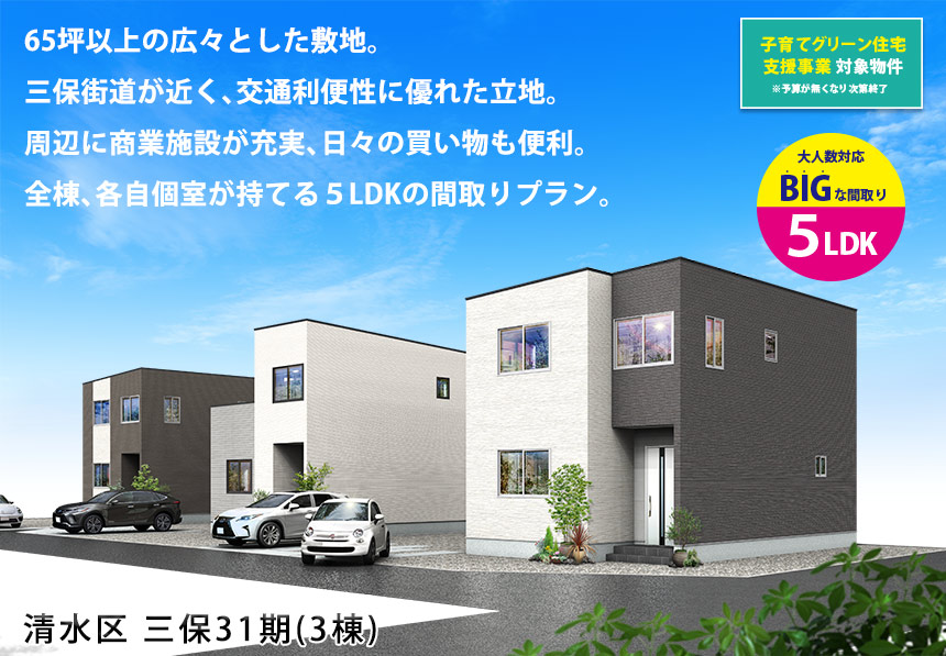 清水区三保31期(3棟)（静岡）