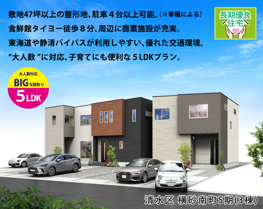 清水区横砂南町5期(3棟)（静岡）