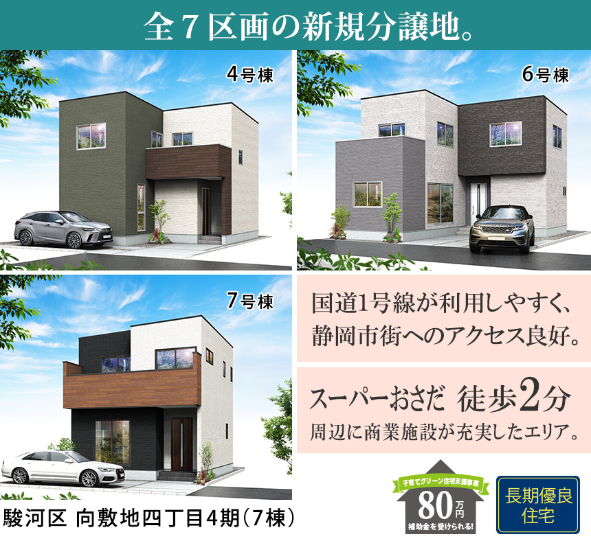 駿河区向敷地四丁目4期(7棟)（静岡）