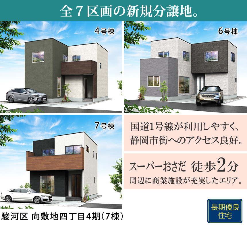 駿河区向敷地四丁目4期(7棟)（静岡）