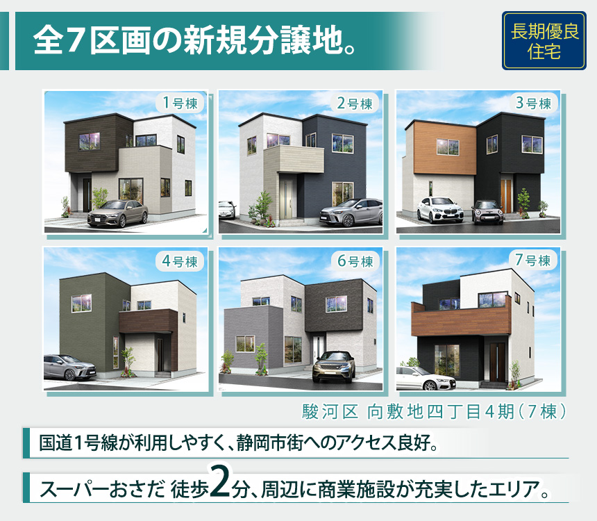 駿河区向敷地四丁目4期(7棟)（静岡）