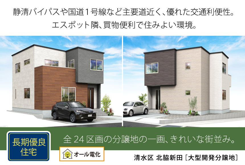 清水区北脇新田[大型開発分譲地]（静岡）